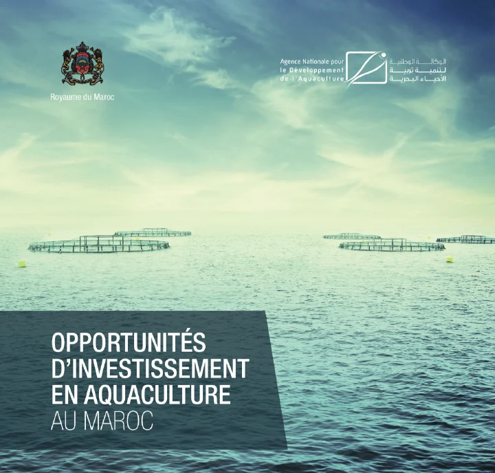 Première page de ANDA — Opportunités d’investissement en aquaculture au Maroc