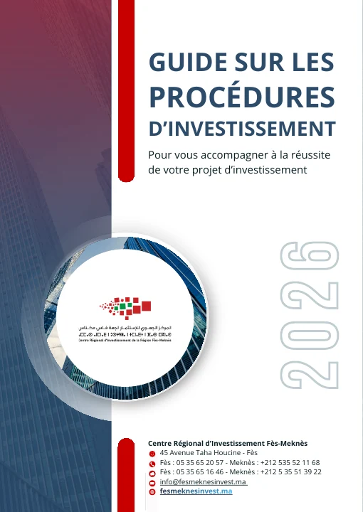 Première page de CRI Fès-Meknès — Procédures d’investissement 2026
