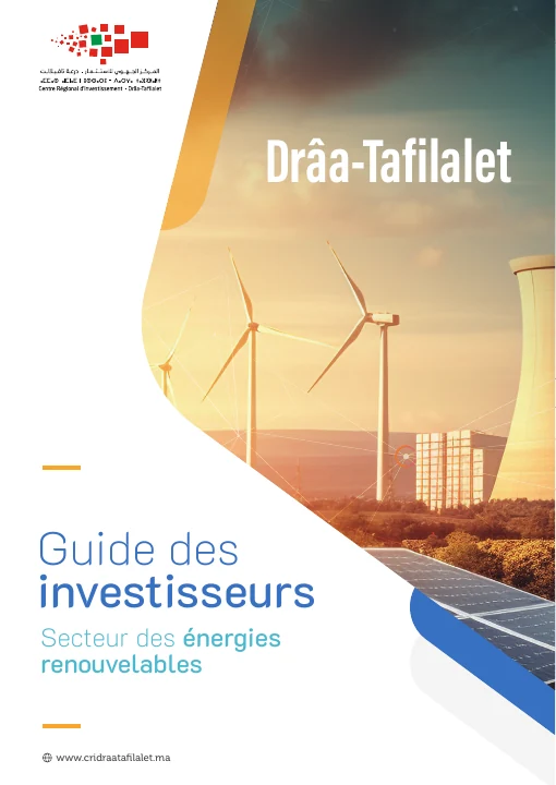 Première page de Drâa-Tafilalet — Guide d’investissement : Énergies renouvelables