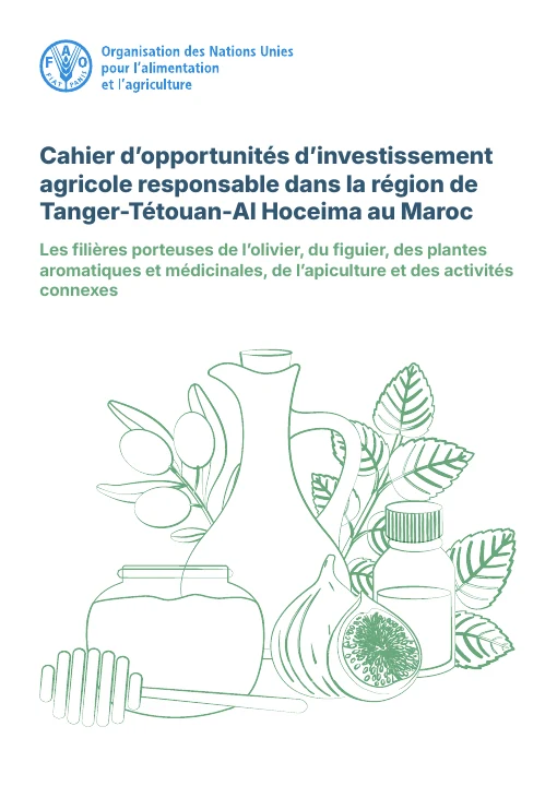 Première page de FAO — Cahier d’opportunités agricoles responsables dans le Nord